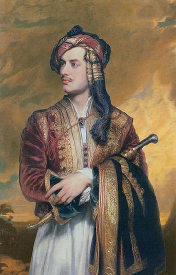 Thomas Phillips Lord Byron in Albanian dress Germany oil painting art